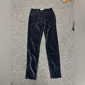 REISS Navy Blue Lux Velvet Skinny Trouser Pants Jeans Size 25x28